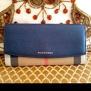 Burberry check wallet
